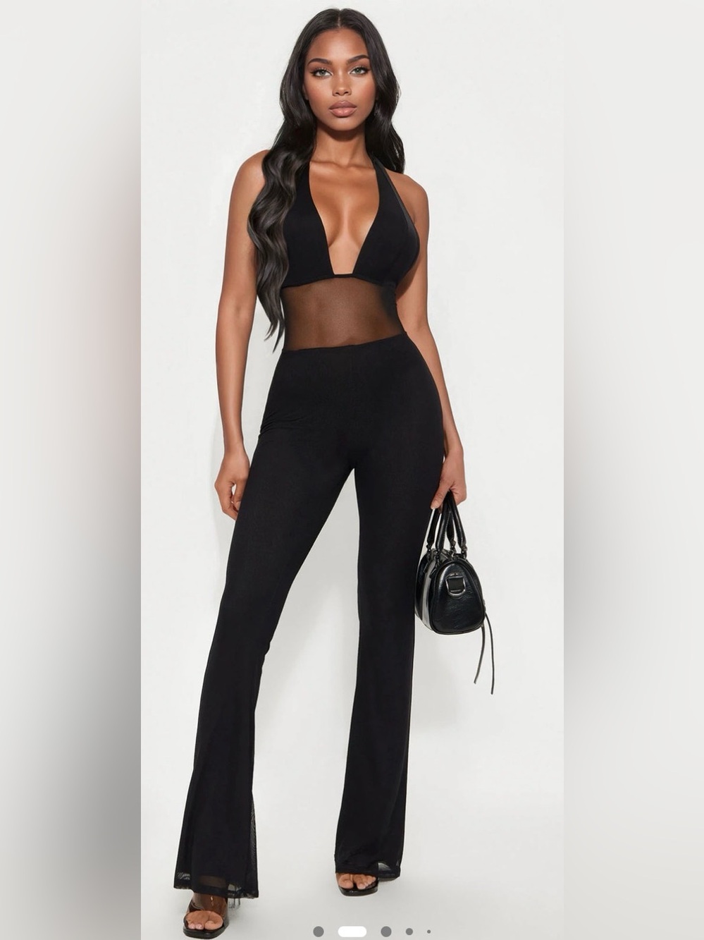 Valentina Mesh Cut Out Jumpsuit - Fashionnova